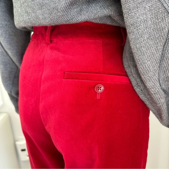 Lauren Ralph Lauren Red Velvet Pants (size 8P) - Picture 4 of 11